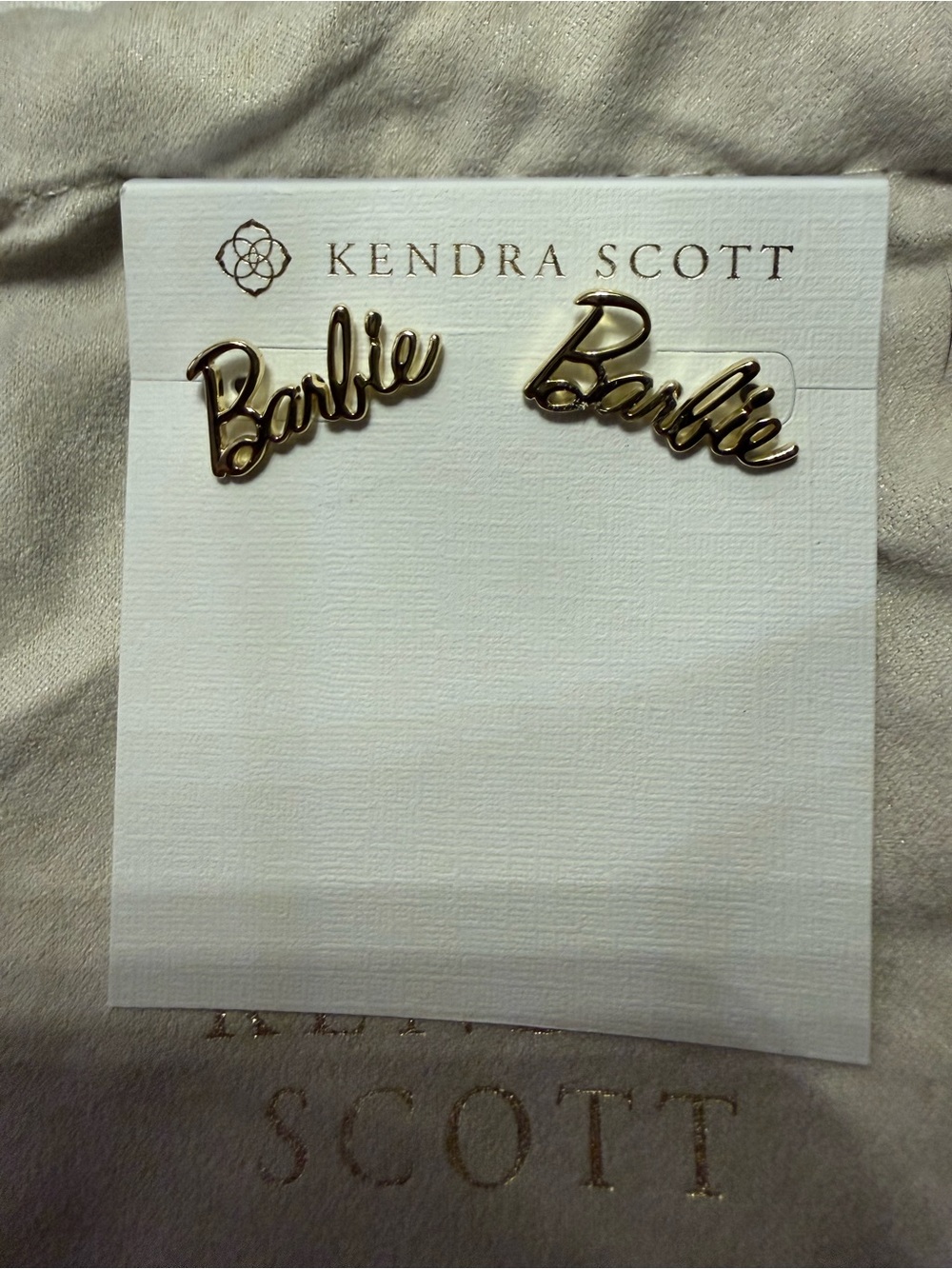 Kendra Scott Gold Barbie Stud Earrings